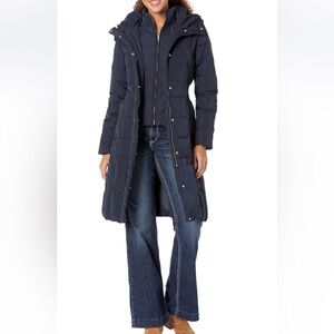 Cole Haan Women's Dark Blue Puffer Coat